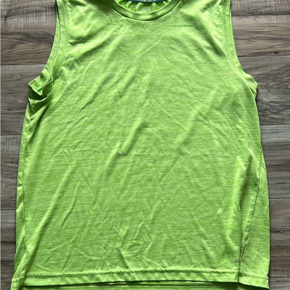 tek gear Neon Lime Green Athletic Tank Top